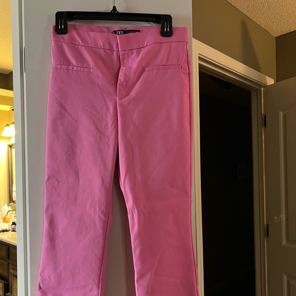 Zara Pink Boot Cut Pants